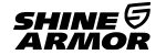 Small black text logo for Shine Armor