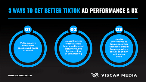 3 Ways To Get Better TikTok Ad Performance Infographic