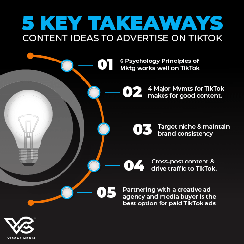 5 Key Takeaways for Content Ideas to Advertise on TikTok